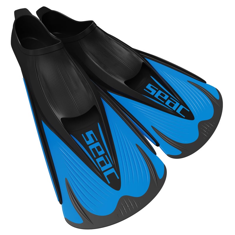 Seac SpeedS Short Swimming fins for Training in The Pool and Open Water Made in Italy Blue 78 US - Image 2