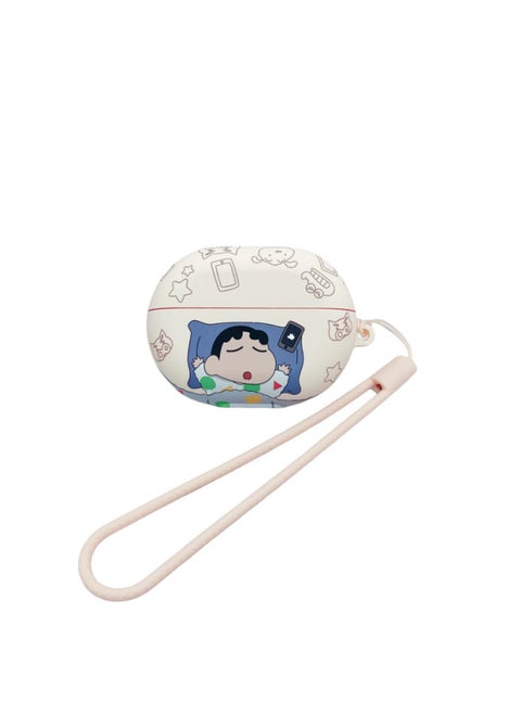 For HuaweiFreebuds Pro3/2 Wireless Bluetooth Headset Cartoon Creative Se3/4i/5i/Pro Soft-Color:Soft Shell Lanyard-pajamas Small New-Model:Universal For HuaweiFreebuds Pro3/pro4 (protective Case)
