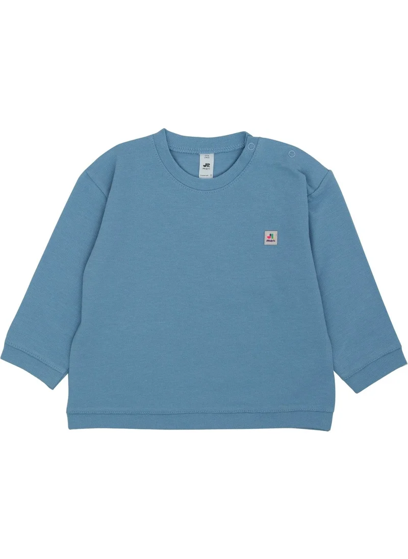 Jrmori Basic Sweatshirt with Snap on Shoulders