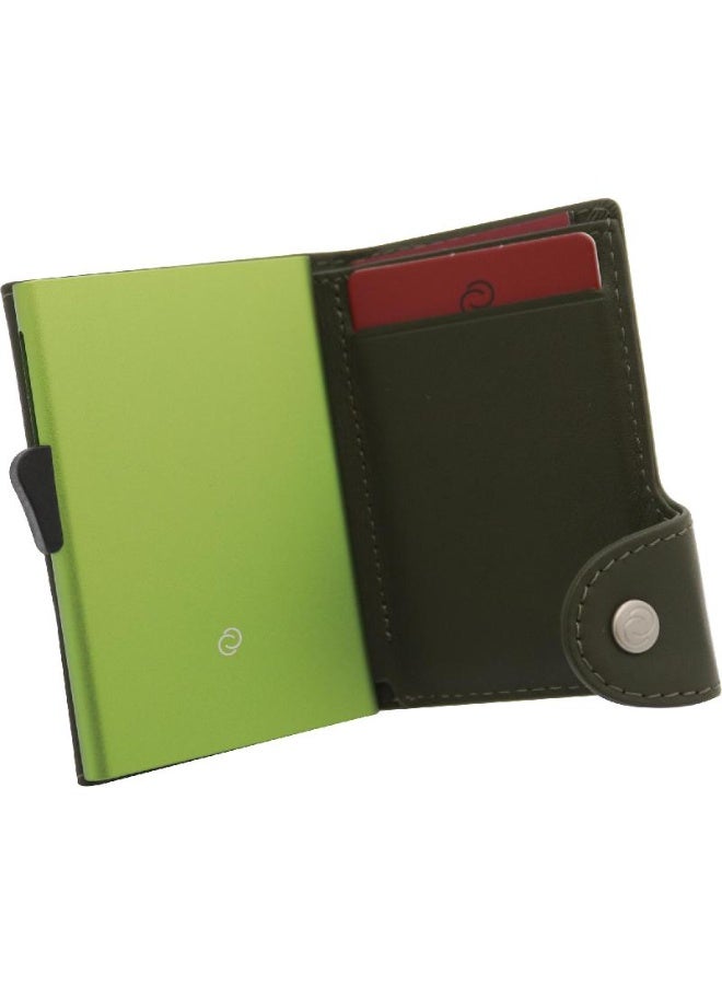 سي-سيكيور محفظة بطاقات كاجوال جلد أخضر - Image 2