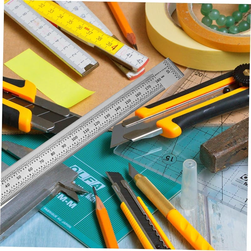 مسطرة تحديد النجارة المعدنية متعددة الوظائف أداة قياس النجارة - Image 4