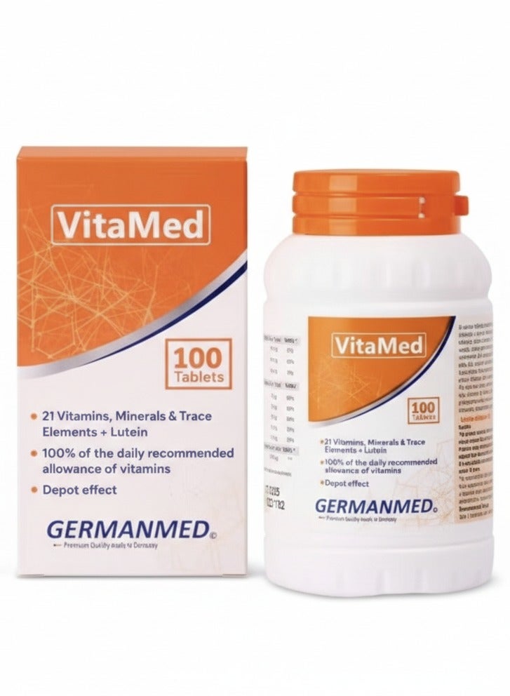Germany VitaMed Multivitamins + Lutein 100 Tablets . - Image 1