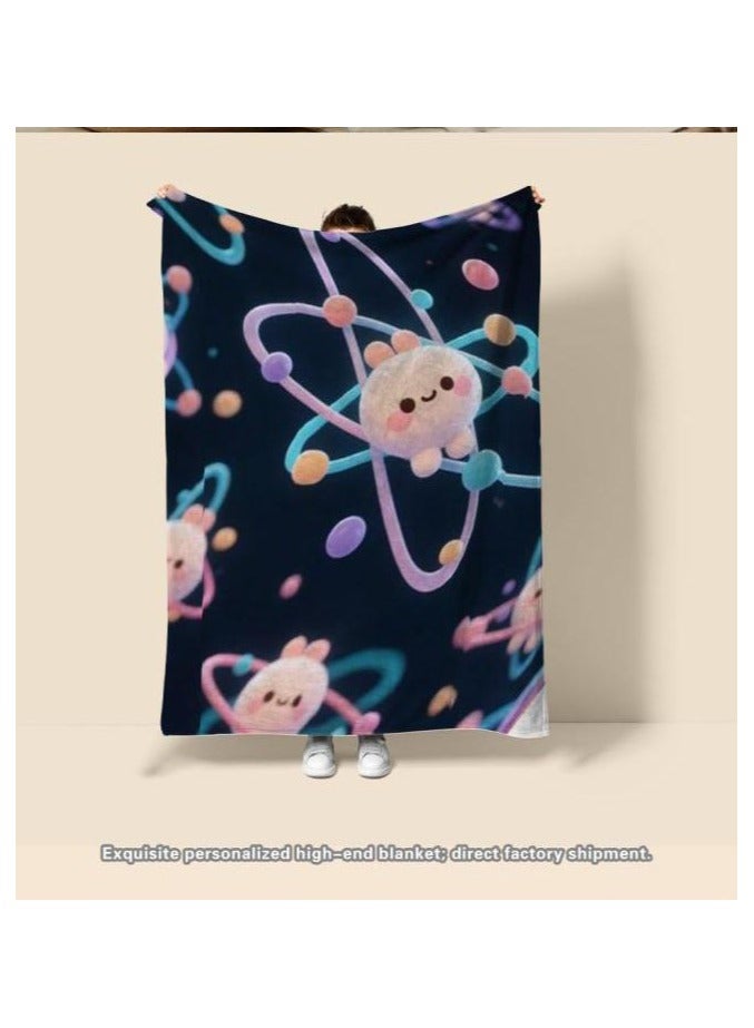 general Flannel thin blanket (warm and comfortable, suitable for sleep, gaming, dust removal and sandproof) 150cm*200cm - 1182 - Image 4