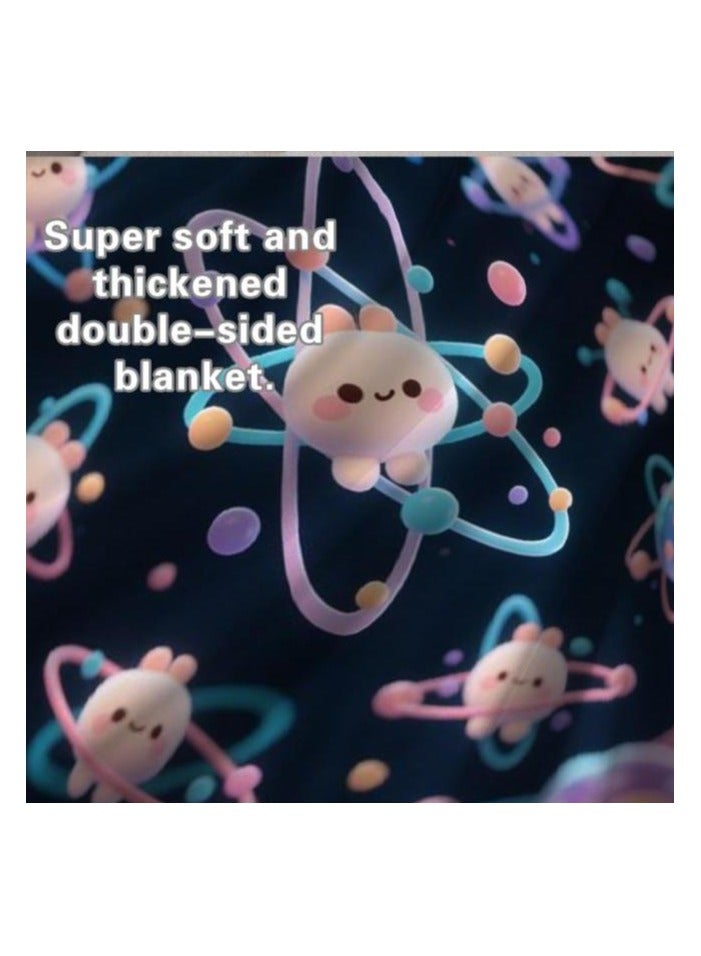 general Flannel thin blanket (warm and comfortable, suitable for sleep, gaming, dust removal and sandproof) 150cm*200cm - 1182 - Image 5