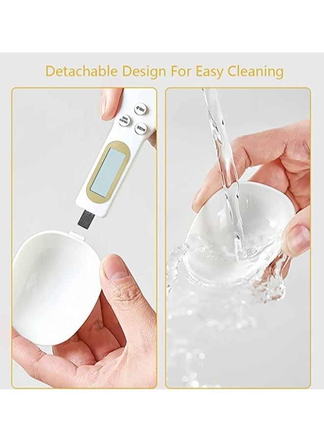 Digital Measuring Spoon Weighing for Gram and OZ Digital Kitchen Scale with Handle Grip and Spout for Coffee Power Pills Tea Flour Oil Baking - Image 2