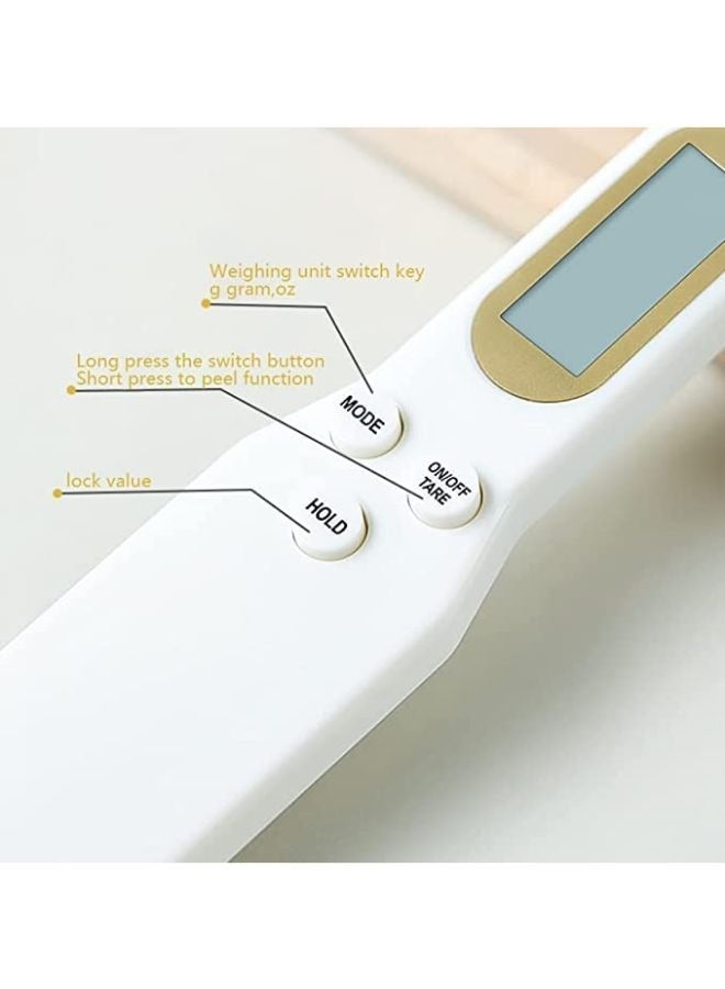 Digital Measuring Spoon Weighing for Gram and OZ Digital Kitchen Scale with Handle Grip and Spout for Coffee Power Pills Tea Flour Oil Baking - Image 3