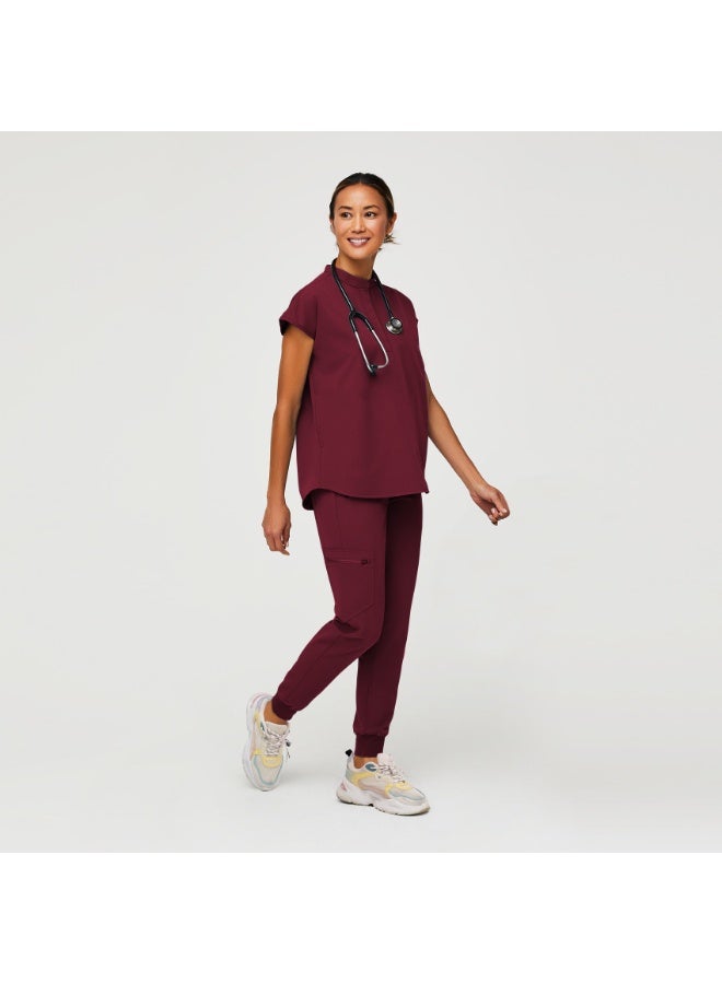 NIBEMINENT Elastic Quick-drying Hospital Work Oral Dentist Operating Room Beaty Salon Scrub Uniform Summer Thin Clothes - Image 1