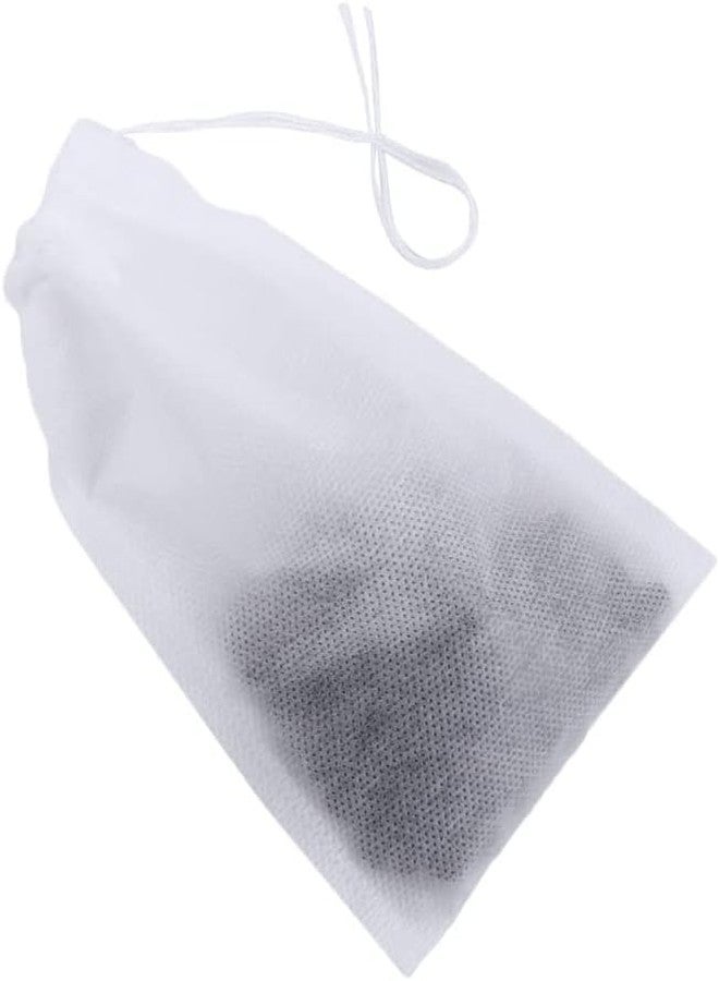 DPWOUM 100 Pcs Disposable Empty Tea Bags with Drawstring,Tea Bags for Loose Leaf Tea,Non-woven Fabric Spice Filters Teabags,Tea Strainers and Filters (10x15cm) - Image 1