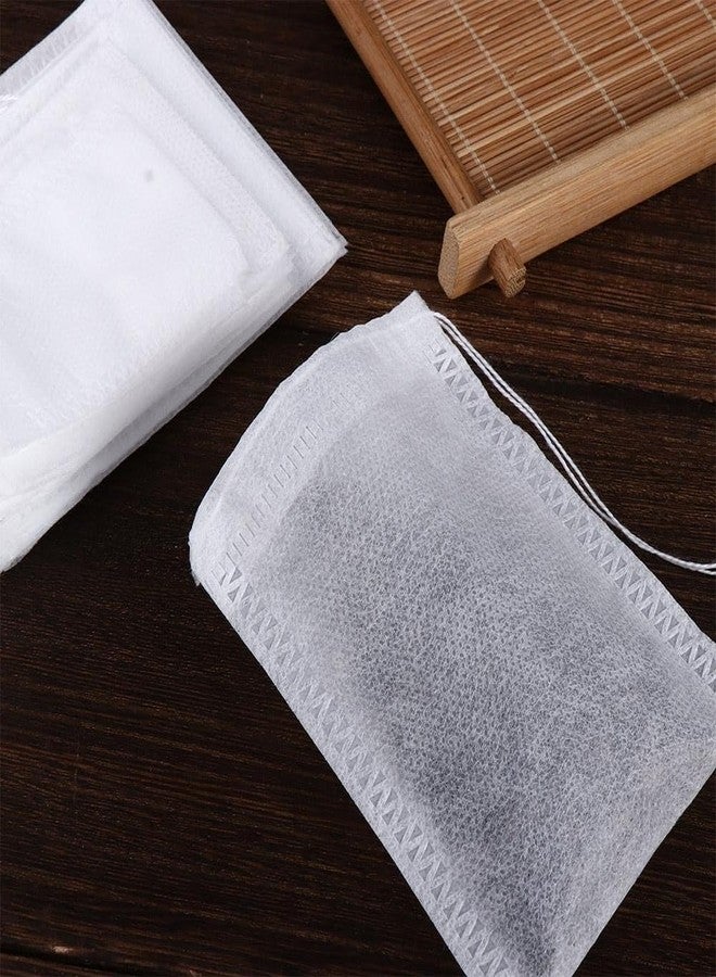 DPWOUM 100 Pcs Disposable Empty Tea Bags with Drawstring,Tea Bags for Loose Leaf Tea,Non-woven Fabric Spice Filters Teabags,Tea Strainers and Filters (10x15cm) - Image 3