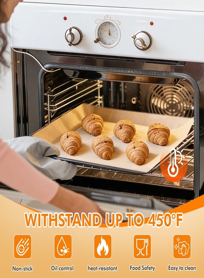 Tchrules 300 Pcs Pop Up Parchment Paper Sheets, Unbleached Pre-Cut Baking Paper Heavy Duty Non-Stick Greaseproof Parchment Paper for Baking Oven Air Fryer Cooking Grilling, 10.7x15 Inch - Image 4