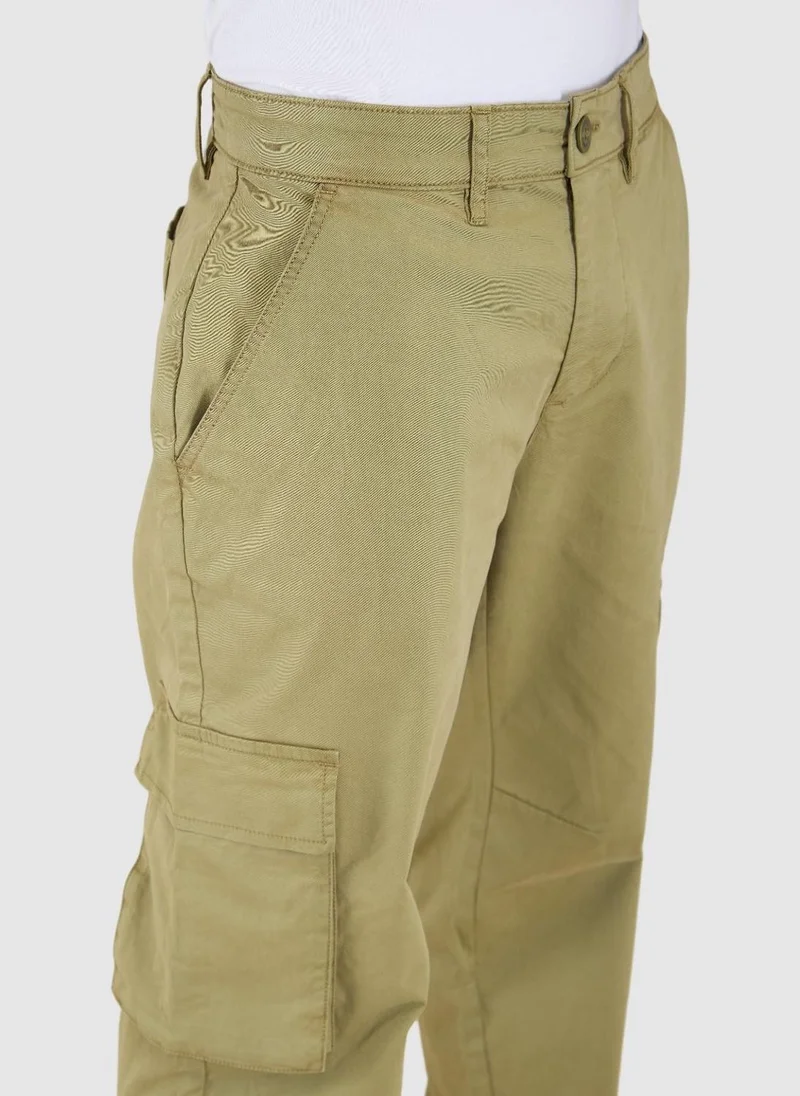 Being Human OLIVE Men Relaxed Loose Fit Cargos Trousers for Men | Best Price UAE