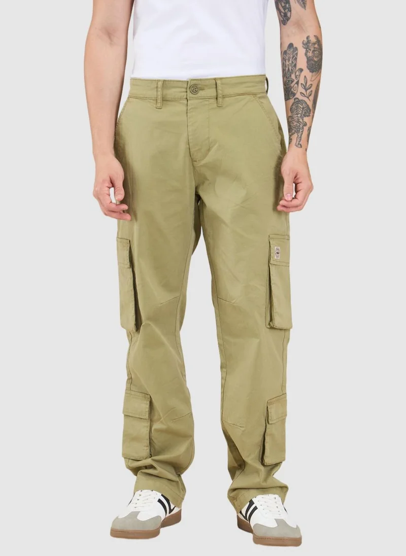 Being Human OLIVE Men Relaxed Loose Fit Cargos Trousers for Men | Best Price UAE