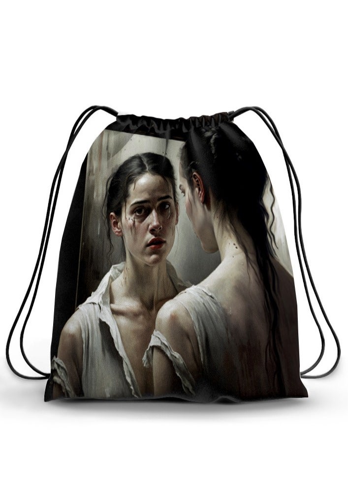 Tat - Drawstring Backpack - Image 1