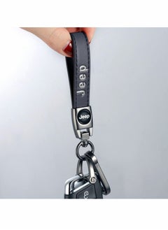 KASTWAVE Bikte Genuine Leather Key Chain Suit for Jeep Car Fob Keychain Wrangler Compass Cherokee Renegade Patriot Grand Commander  - Image 5