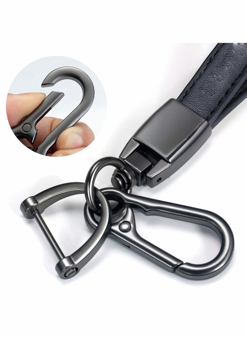 KASTWAVE Bikte Genuine Leather Key Chain Suit for Jeep Car Fob Keychain Wrangler Compass Cherokee Renegade Patriot Grand Commander - Image 3