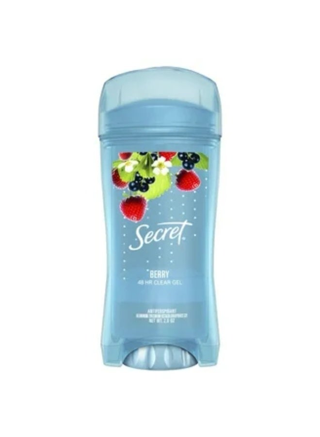 Secret Fresh Antiperspirant Deodorant 48 HR Clear Gel Berry 2.6 OZ