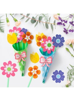 Flower Bouquet Craft Kit - 24Pcs Teacher Appreciation Week Flower Bouquet Craft In Two Colors For Kids Make Your Own Flower Bouquet Mother'S Day Diy Gift School Classroom Home Fun Activities - pzsku/Z887DADE22DB1961F68B3Z/45/_/1732787228/82ac0f71-04df-4093-ba19-5eaebbaf767b