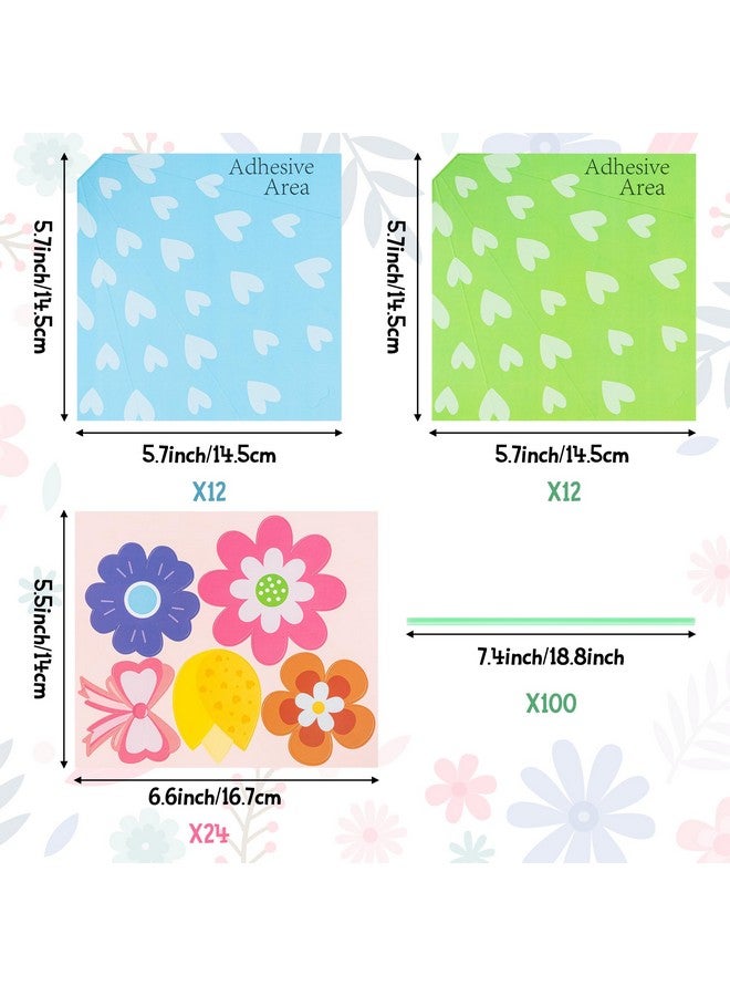 BeYumi Flower Bouquet Craft Kit - 24Pcs Teacher Appreciation Week Flower Bouquet Craft In Two Colors For Kids Make Your Own Flower Bouquet Mother'S Day Diy Gift School Classroom Home Fun Activities - Image 2