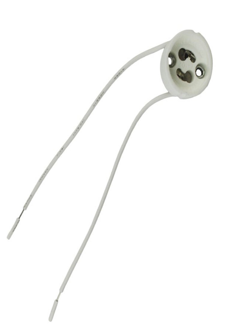 GU10 L-ED Strip Wire Connector Socket Base Lamp Holder for Ceramic Halogen Bulb - Image 5