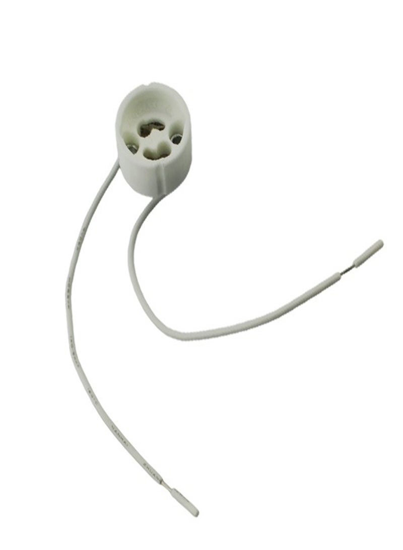 GU10 L-ED Strip Wire Connector Socket Base Lamp Holder for Ceramic Halogen Bulb - Image 1