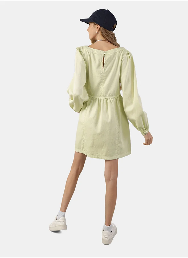 American Eagle Logo Balloon Sleeve Dress