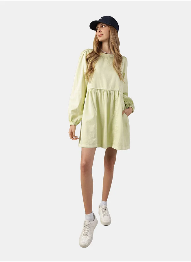 American Eagle Logo Balloon Sleeve Dress