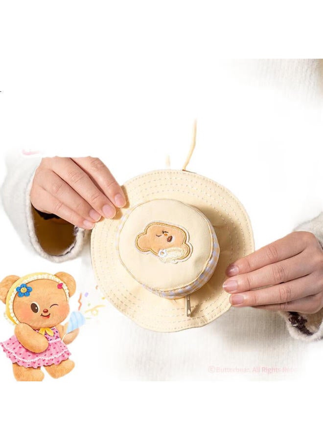 Deli Butter Bear Hat-Shaped Crossbody Bag For Traveling And Outings, Versatile Makeup Storage Sling Bag, Random Color - Image 3