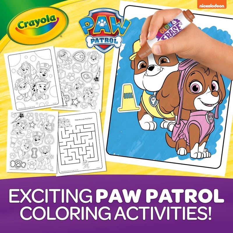 Crayola PAW Patrol Sticker Activity Pad, 12 PAW Patrol Coloring Pages, 100+ Stickers, Travel Activity, PAW Patrol Toys, Toddler Gifts - Image 4
