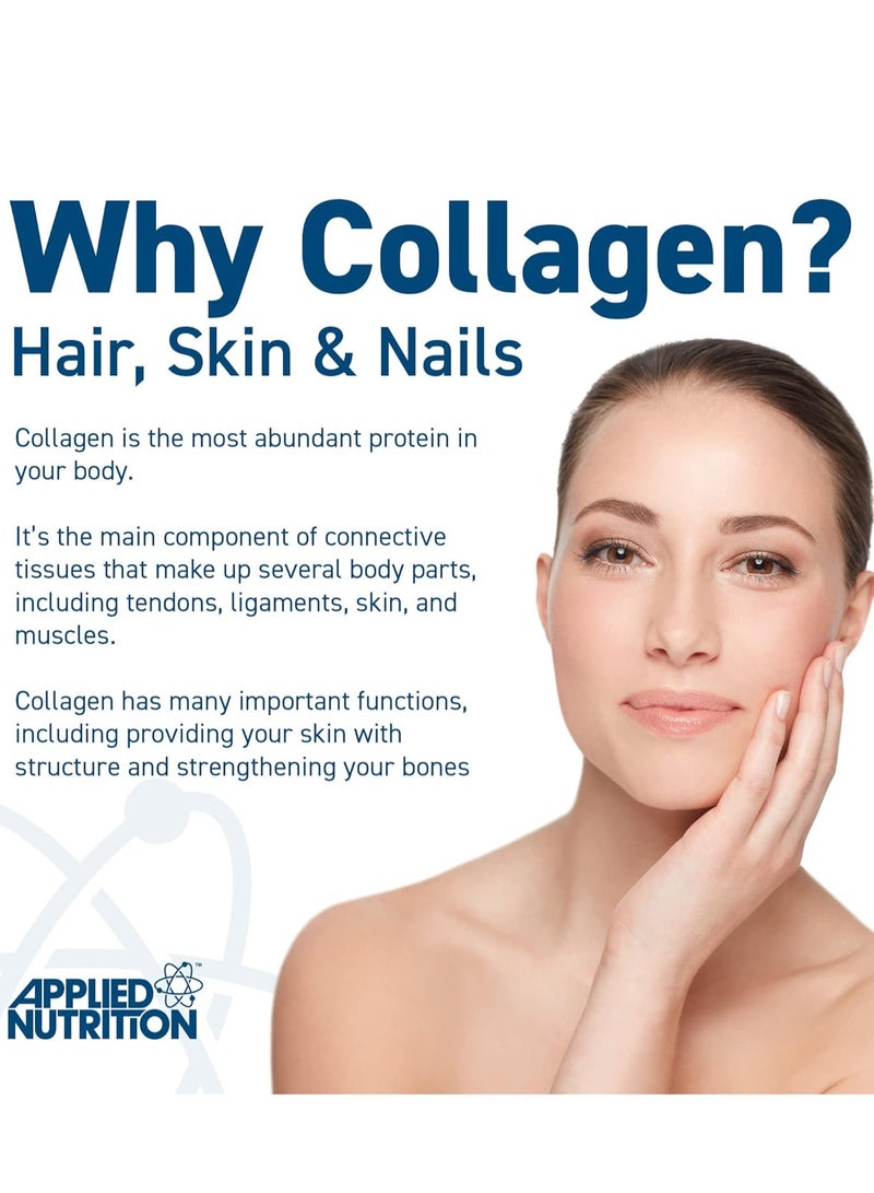 Applied Nutrition Marine Collagen 300g (Strawberry Raspberry) – Premium Hydrolyzed Peptides for Skin, Hair, Nails & Joint Health - Image 2