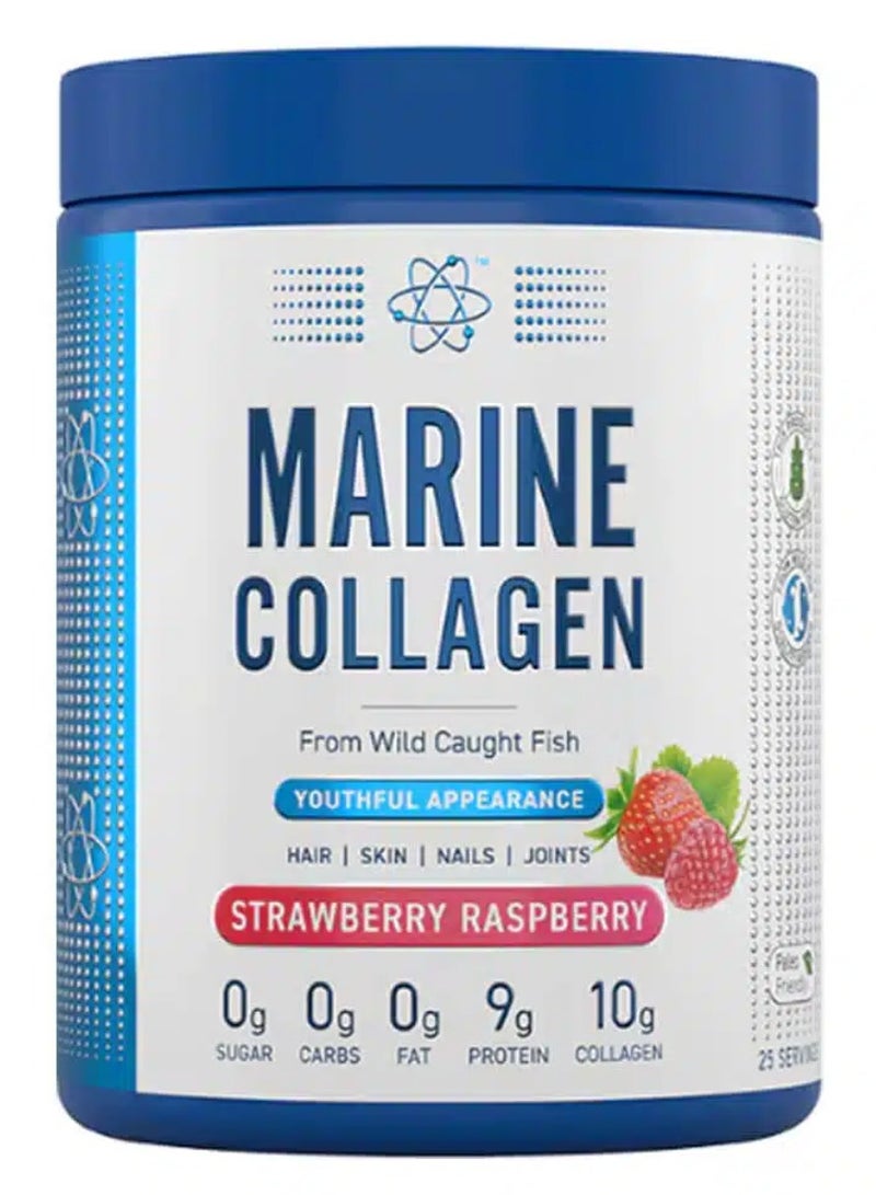 Applied Nutrition Marine Collagen 300g (Strawberry Raspberry) – Premium Hydrolyzed Peptides for Skin, Hair, Nails & Joint Health - Image 1