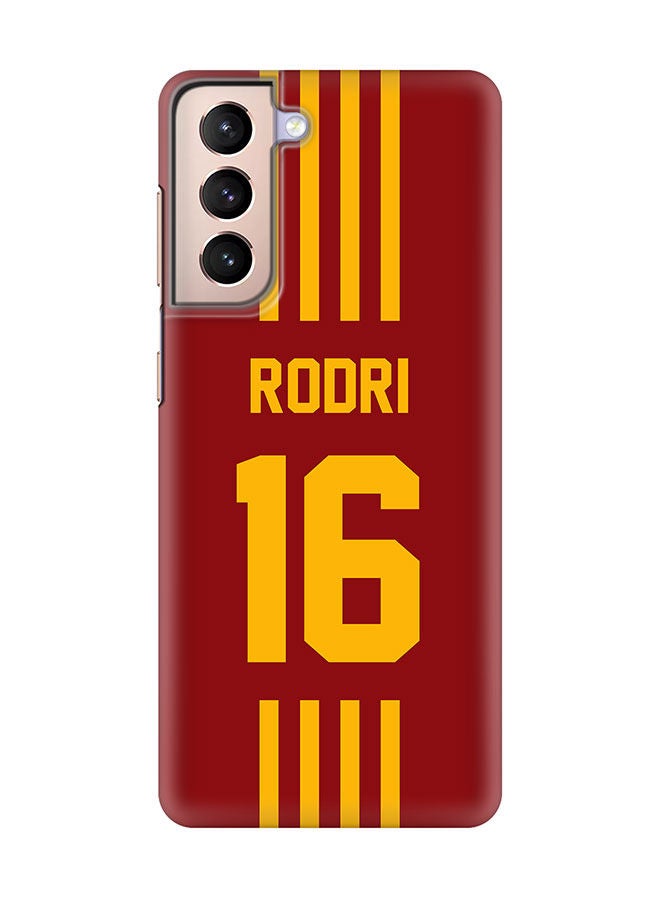 Stylizedd Slim Cover for Samsung Galaxy S21 Plus 5G Case Snap Classic Series Mobile Cover Hard PC Shield Matte Finish Print -Spain-Player-Rodri - Image 1