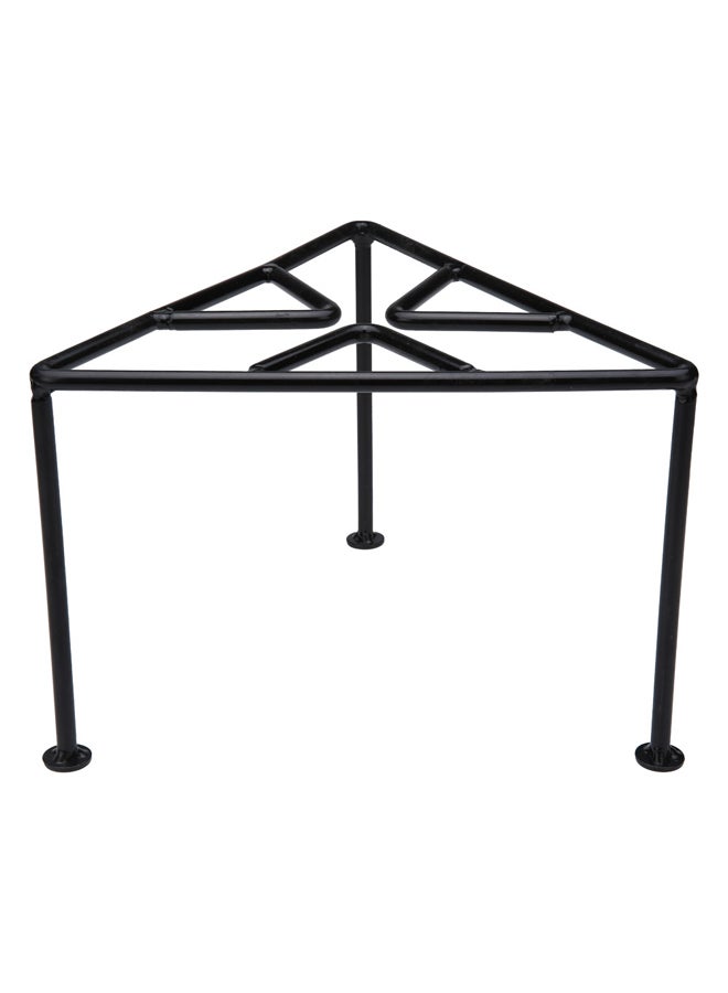 السنيدي مركاب نار مثلث، شواية فحم شواء صغيرة محمولة للنزهات والشواء، اسود، مقاس 25*25 سم - Image 1