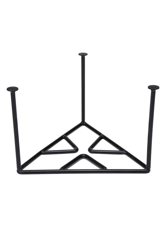 السنيدي مركاب نار مثلث، شواية فحم شواء صغيرة محمولة للنزهات والشواء، اسود، مقاس 25*25 سم - Image 3