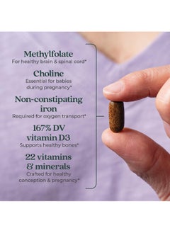 New Chapter Prenatal Vitamins, One Daily Prenatal Multivitamin with Methylfolate + Choline for Healthy Mom And Baby, Gluten Free And Non-GMO, 30 Count  - Image 3