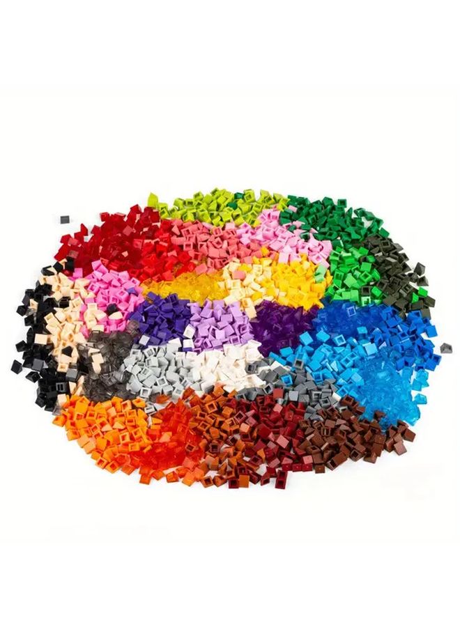 Multicolored 100pcs 30 Degree Slope Brick Building Blocks Parts Educational Toys - Image 1