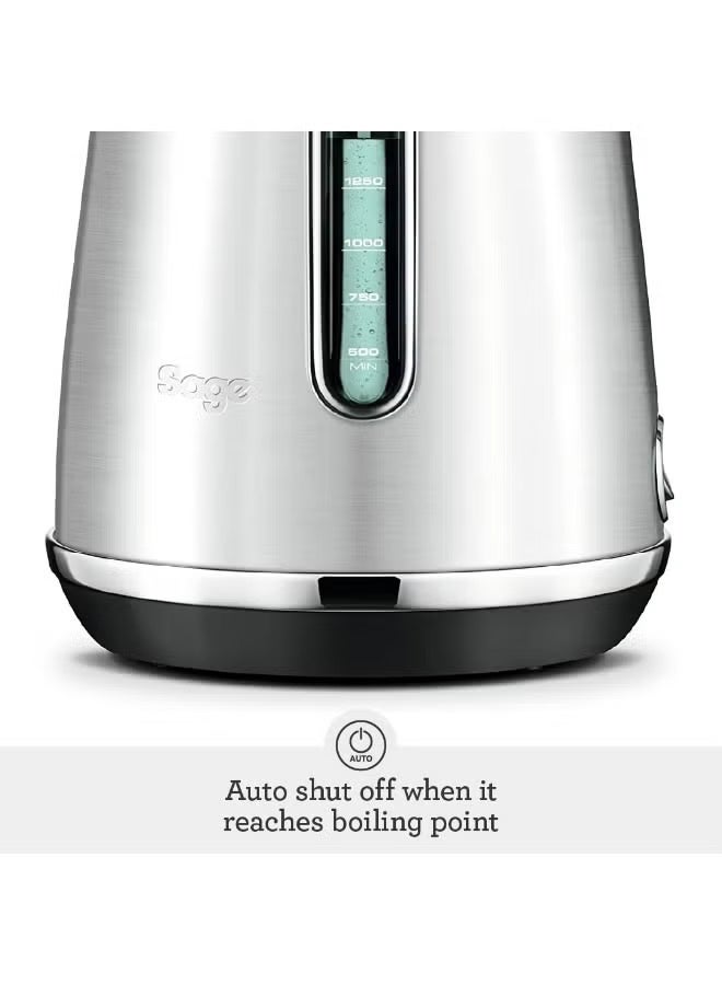 Sage The Soft Top Luxe - 1.7L Quiet and Cordless Kettle with Splash Proof Lid, Fast Boil, 2400W, Black Truffle- UAE Version, 2 Year Manufacturer Warranty - Image 2