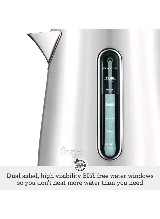 Sage The Soft Top Luxe - 1.7L Quiet and Cordless Kettle with Splash Proof Lid, Fast Boil, 2400W, Black Truffle- UAE Version, 2 Year Manufacturer Warranty - Image 4