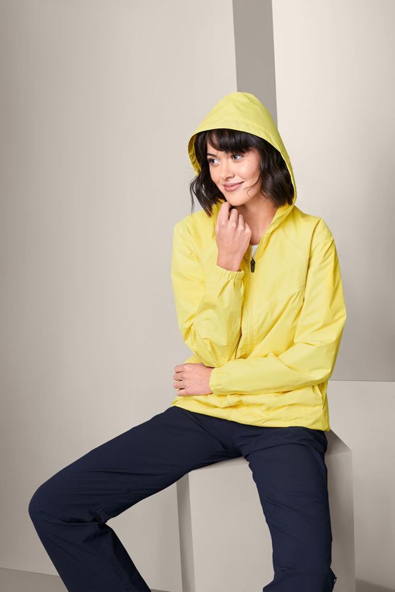 Tchibo Women Plain Packable Rain Jacket, Yellow  - Image 1