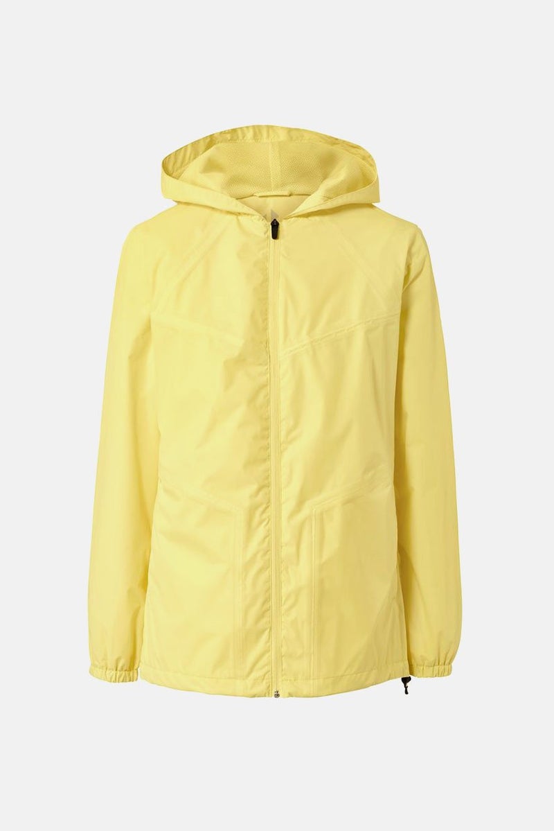 Tchibo Women Plain Packable Rain Jacket, Yellow  - Image 2