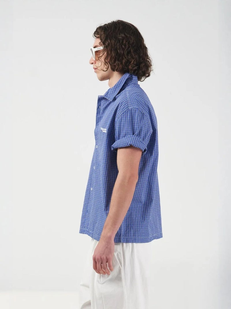 GIESTO Casual Plaid Button-Up Short Sleeve Shirt - Image 3