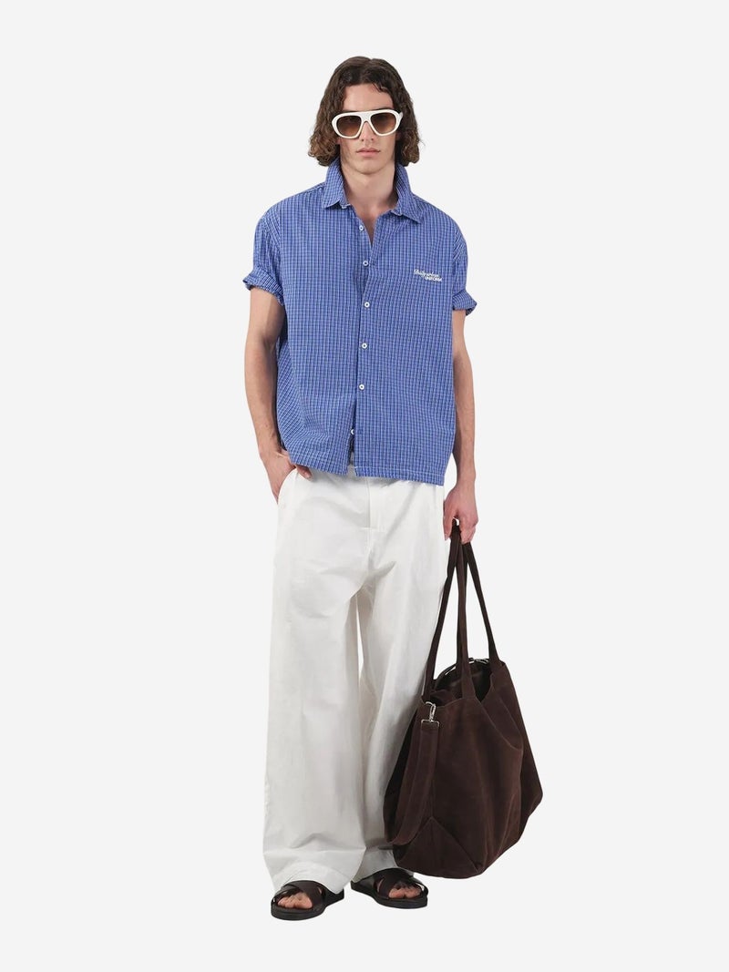 GIESTO Casual Plaid Button-Up Short Sleeve Shirt - Image 4
