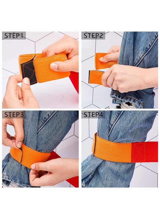 Sumind 2 Sets Legged Race Bands For Kids Field Day Team Building Games For Work Birthday Holiday Party Outdoor Activities For Adults Boys Girls Group Fun Games(39 X 4 Inch) - Image 5