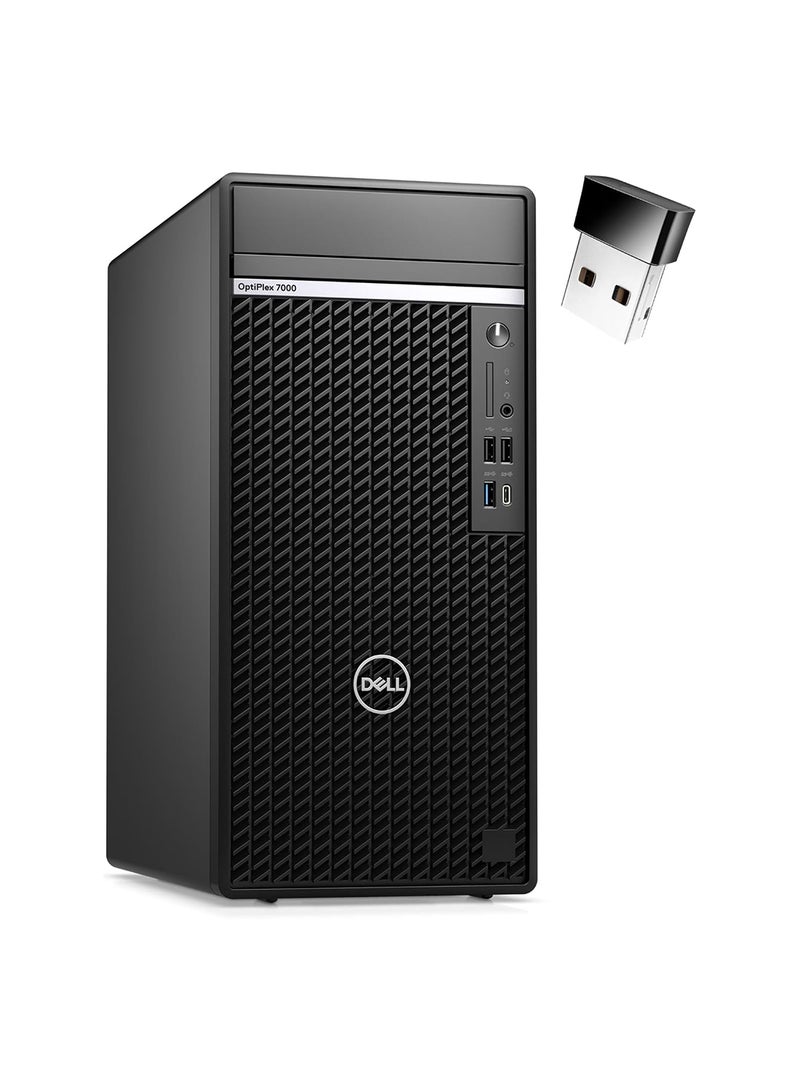 ديل كمبيوتر شخصي OptiPlex 7000 Tower 2023، معالج Core i7-12700/ذاكرة وصول عشوائي 32 جيجابايت/محرك أقراص SSD سعة 1 تيرابايت + محرك أقراص ثابت سعة 1 تيرابايت (هجين)/بطاقة رسومات Intel Xe/نظام التشغيل Windows 11 Pro - Image 1