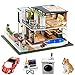 Spilay Dollhouse Miniature with FurnitureDIY Wooden Crafts Doll House Mini Handmade Kit124 Scale Creative Room Idea Gift for Adult Friend Lover West Creek House with Dust Cover Music Box Car - Image 2