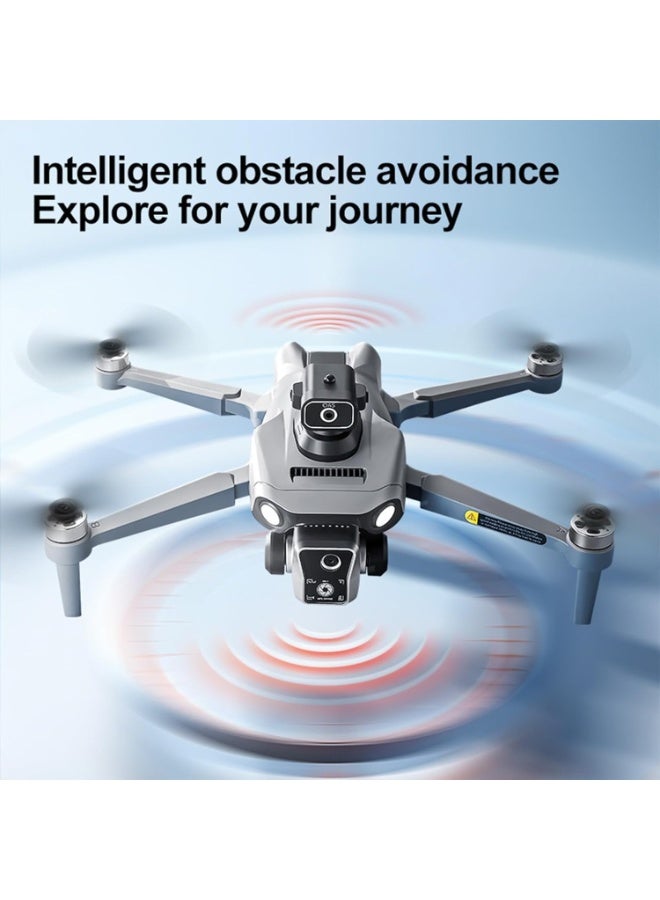 K19 MAX Professional Drone with Dual Camera, Remote Control Screen, Obstacle Avoidance, Grey - Image 3