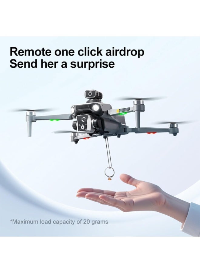 K19 MAX Professional Drone with Dual Camera, Remote Control Screen, Obstacle Avoidance, Grey - Image 5