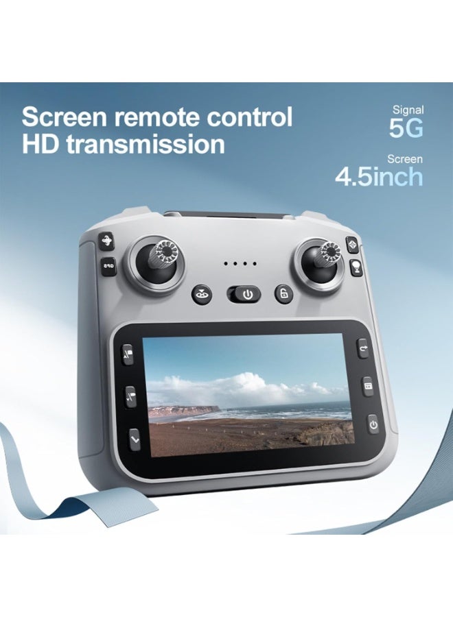 K19 MAX Professional Drone with Dual Camera, Remote Control Screen, Obstacle Avoidance, Grey - Image 2