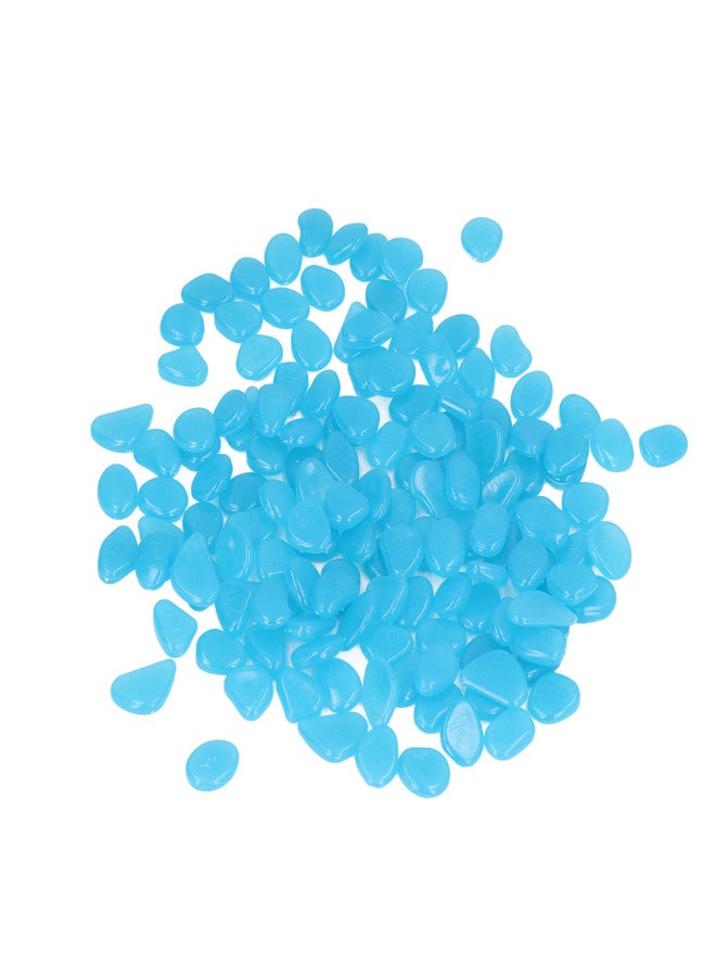 Outdoor Luminous Stones Colorful Fluorescent Luminous Pebbles for Dark Garden Courtyard Walkway Garden Trails 200 / Bag Dark Blue - Image 5