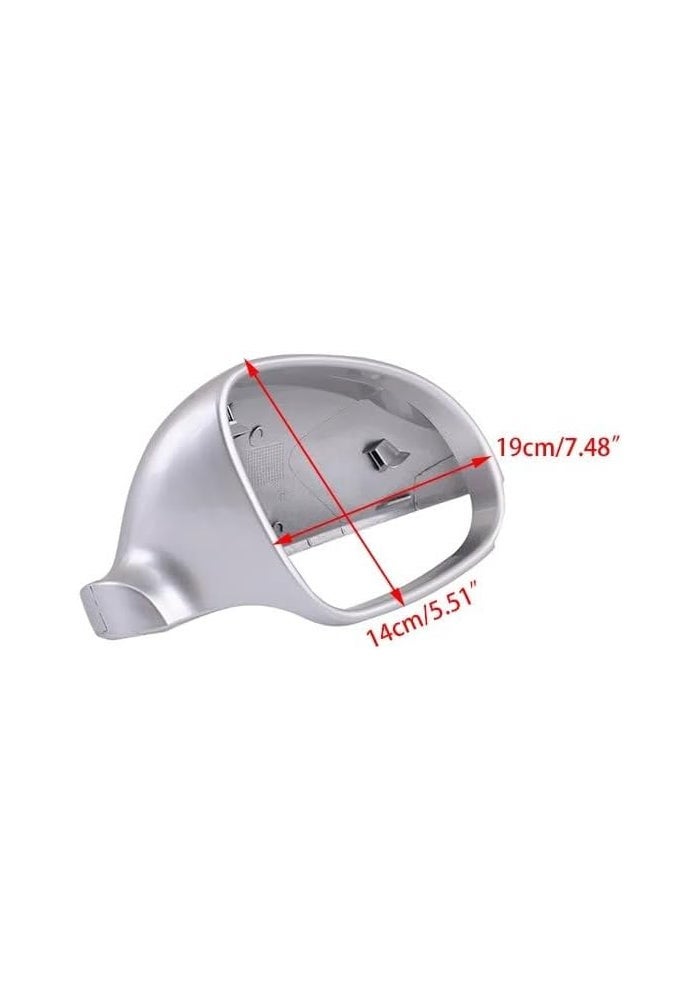 Vuzmode Matte Silver Rearview Mirror Cover for VW - Image 2