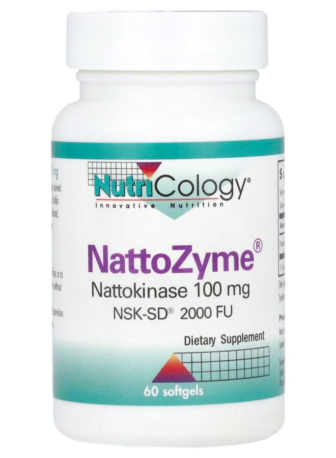 Nutricology NattoZyme® Nattokinase 100 mg (2000 FU) 60 Softgels 